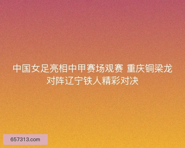 中国女足亮相中甲赛场观赛 重庆铜梁龙对阵辽宁铁人精彩对决